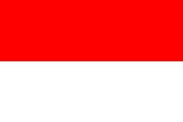 The Indonesian flag.